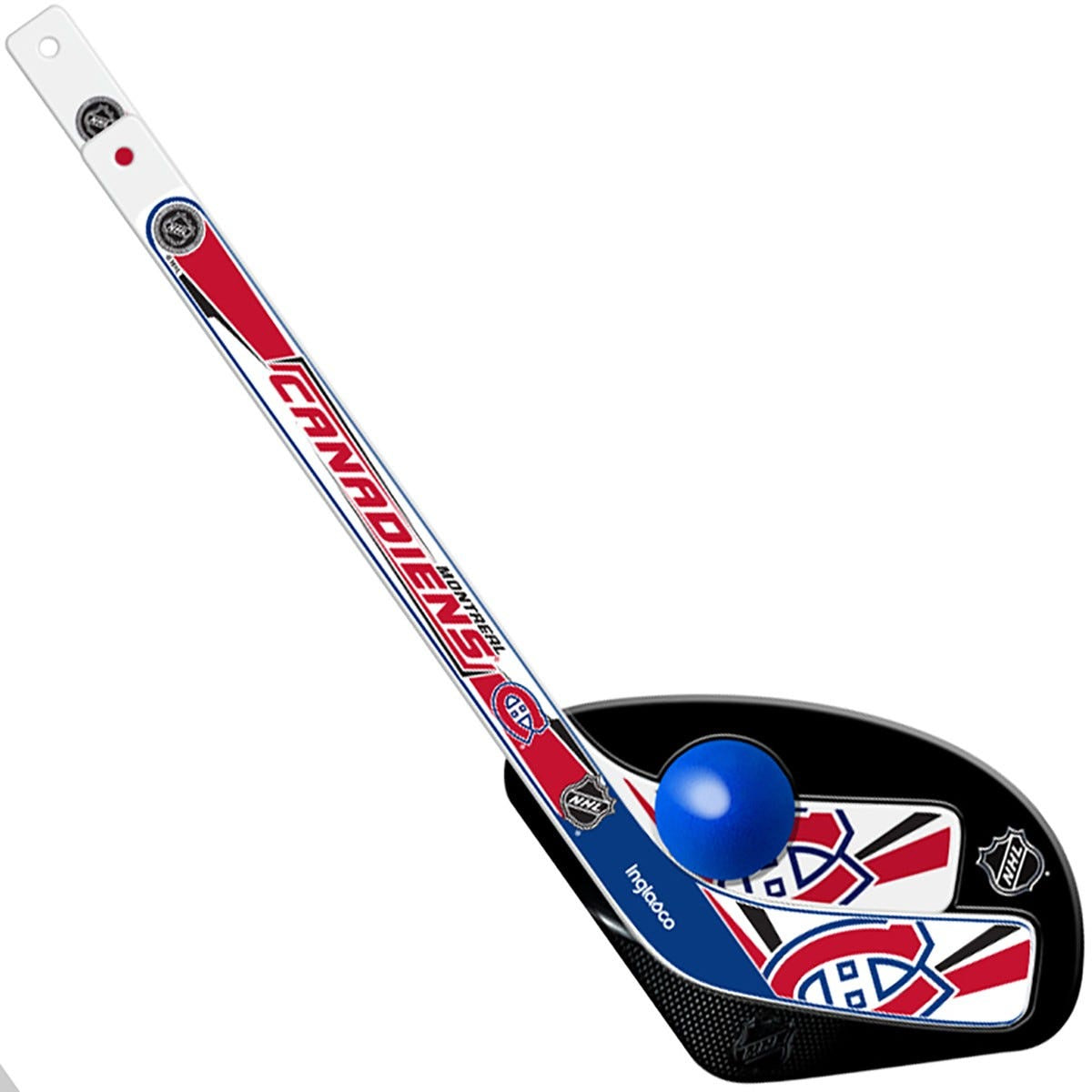 Montreal Canadiens NHL Inglasco 1 on 1 Plastic Mini Hockey Set product image 1, provided for visual reference and product