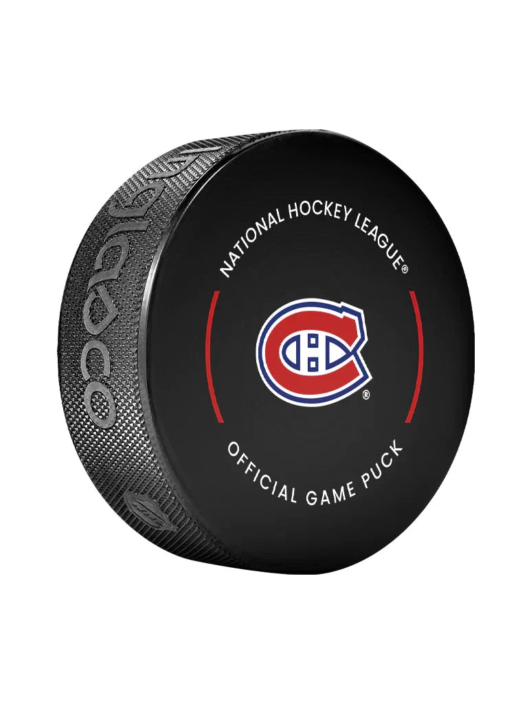 Montreal Canadiens NHL Inglasco 2025-26 Officially Licensed Game Hockey Puck product image 2, provided for visual reference