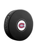 Montreal Canadiens NHL Inglasco Autograph Souvenir Hockey Puck product image 1, provided for visual reference and product