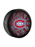 Montreal Canadiens NHL Inglasco Clone Souvenir Hockey Puck product image 1, provided for visual reference and product detail