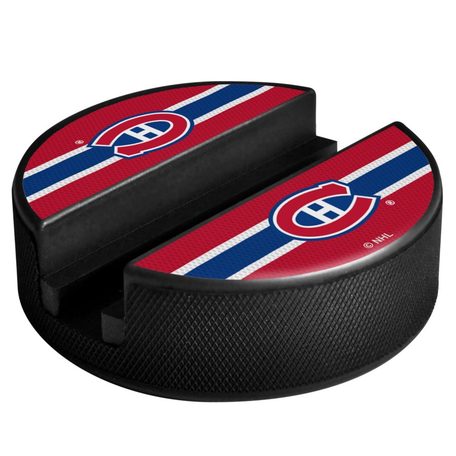 Montreal Canadiens NHL Inglasco Media & Card Holder Hockey Puck product image 1, provided for visual reference and product