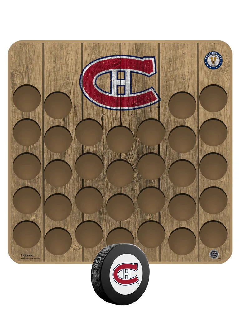 Montreal Canadiens NHL Inglasco Vintage Hockey Puck Wall Plaque product image 1, provided for visual reference and product