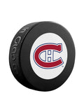 Montreal Canadiens NHL Inglasco Vintage Logo Souvenir Hockey Puck product image 1, provided for visual reference and product