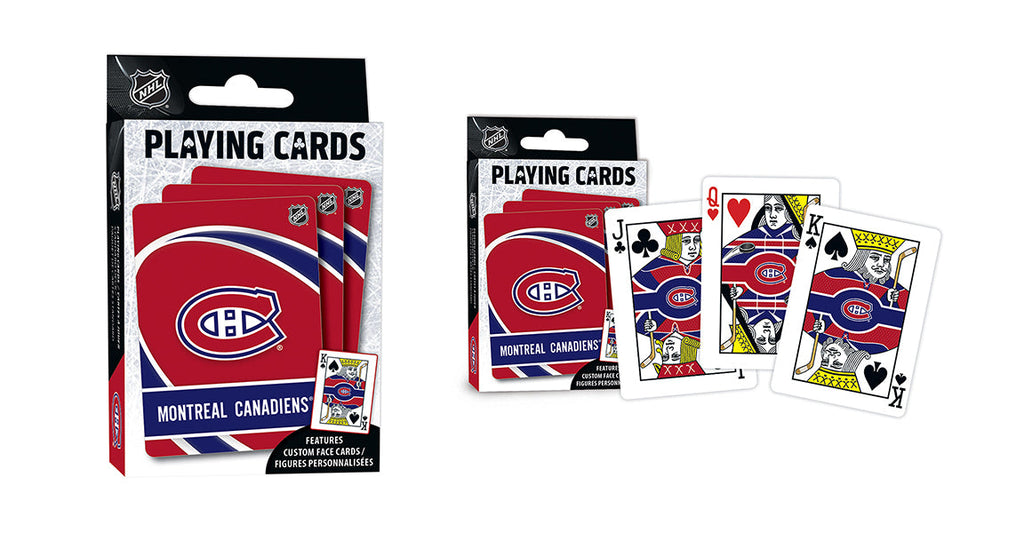Montreal Canadiens NHL Masterpieces Playing Cards product image 2, provided for visual reference and product detail review