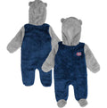 Montreal Canadiens NHL Outerstuff Infant Navy Game Nap Teddy Fleece Bunting Full Zip product image 1, provided for visual