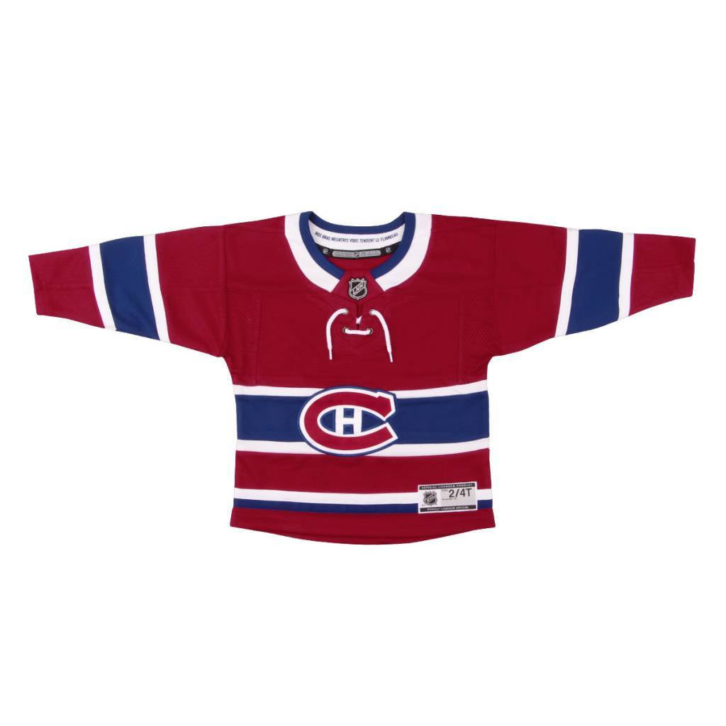 Montreal Canadiens NHL Outerstuff Kids Red Premier Jersey product image 3, provided for visual reference and product detail