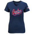 Montreal Canadiens NHL Outerstuff Youth Girls Navy Fan Fare V-Neck T-Shirt product image 1, provided for visual reference