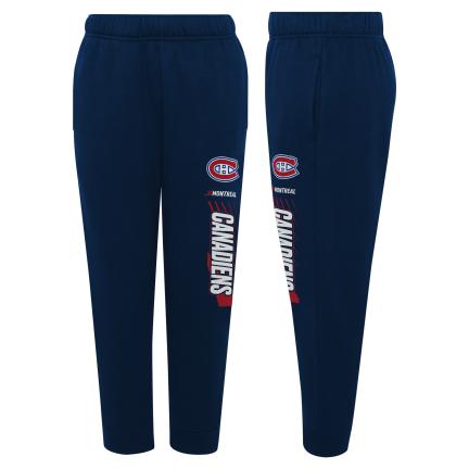 Montreal Canadiens NHL Outerstuff Youth Navy Power Move Fleece Pants product image 1, provided for visual reference and