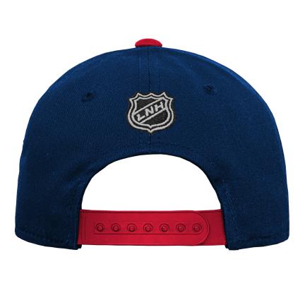 Montreal Canadiens NHL Outerstuff Youth Navy Precurve Snapback product image 2, provided for visual reference and product