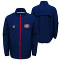 Montreal Canadiens NHL Outerstuff Youth Navy Prevail Lightweight Jacket product image 1, provided for visual reference and