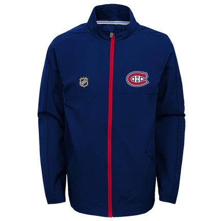 Montreal Canadiens NHL Outerstuff Youth Navy Prevail Lightweight Jacket product image 3, provided for visual reference and