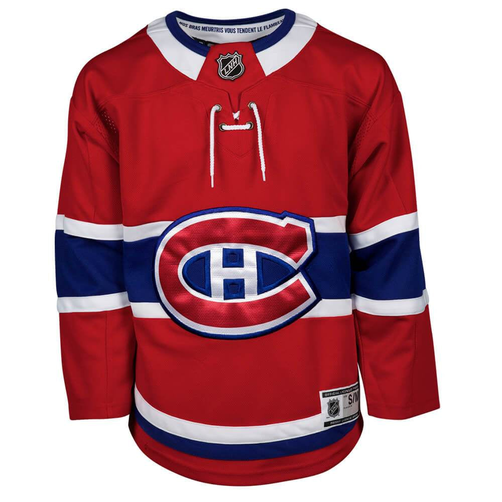 Montreal Canadiens NHL Outerstuff Youth Red Premier Jersey product image 1, provided for visual reference and product detail