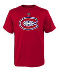 Montreal Canadiens NHL Outerstuff Youth Red Primary Logo T-Shirt product image 1, provided for visual reference and product
