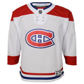 Montreal Canadiens NHL Outerstuff Youth White Premier Jersey product image 1, provided for visual reference and product