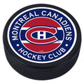Montreal Canadiens NHL Striped Textured Hockey Puck product image 1, provided for visual reference and product detail review