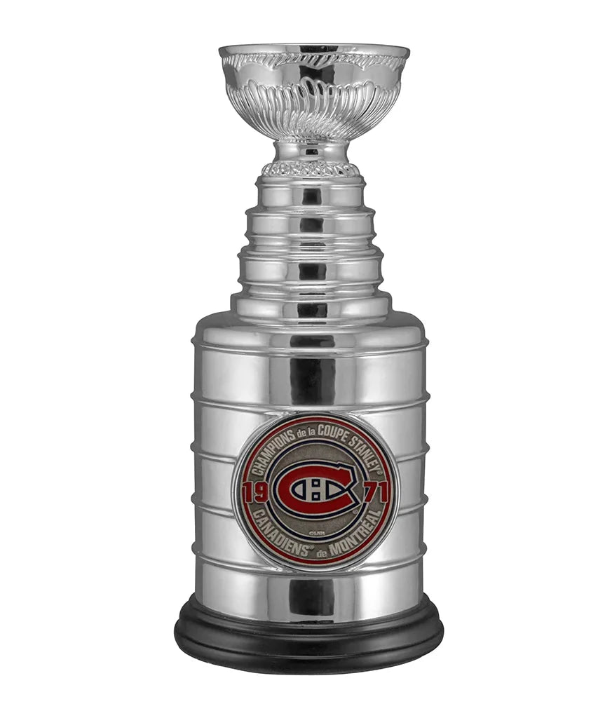 Montreal Canadiens NHL TSV 1971 Stanley Cup Champions 8" Replica Trophy product image 1, provided for visual reference and