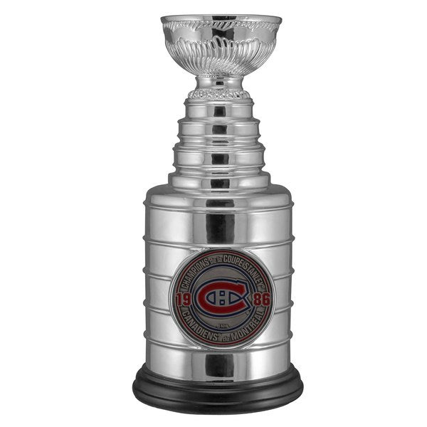 Montreal Canadiens NHL TSV 1986 Stanley Cup Champions 8" Replica Trophy product image 1, provided for visual reference and