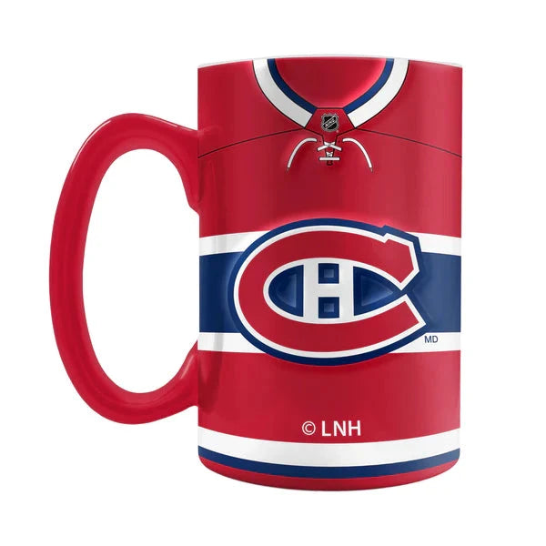 Montreal Canadiens NHL TSV 20oz Team Uniform Sculpted Mug product image 2, provided for visual reference and product detail
