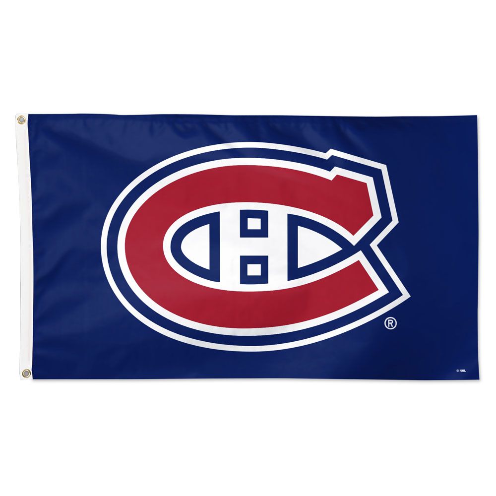 Montreal Canadiens NHL WinCraft 3'x5' Deluxe Secondary Flag product image 1, provided for visual reference and product