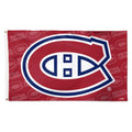 Montreal Canadiens NHL WinCraft 3'x5' Deluxe Step and Repeat Flag product image 1, provided for visual reference and product