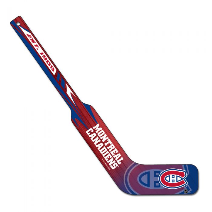 Montreal Canadiens NHL WinCraft Goalie Mini Wooden Stick product image 1, provided for visual reference and product detail