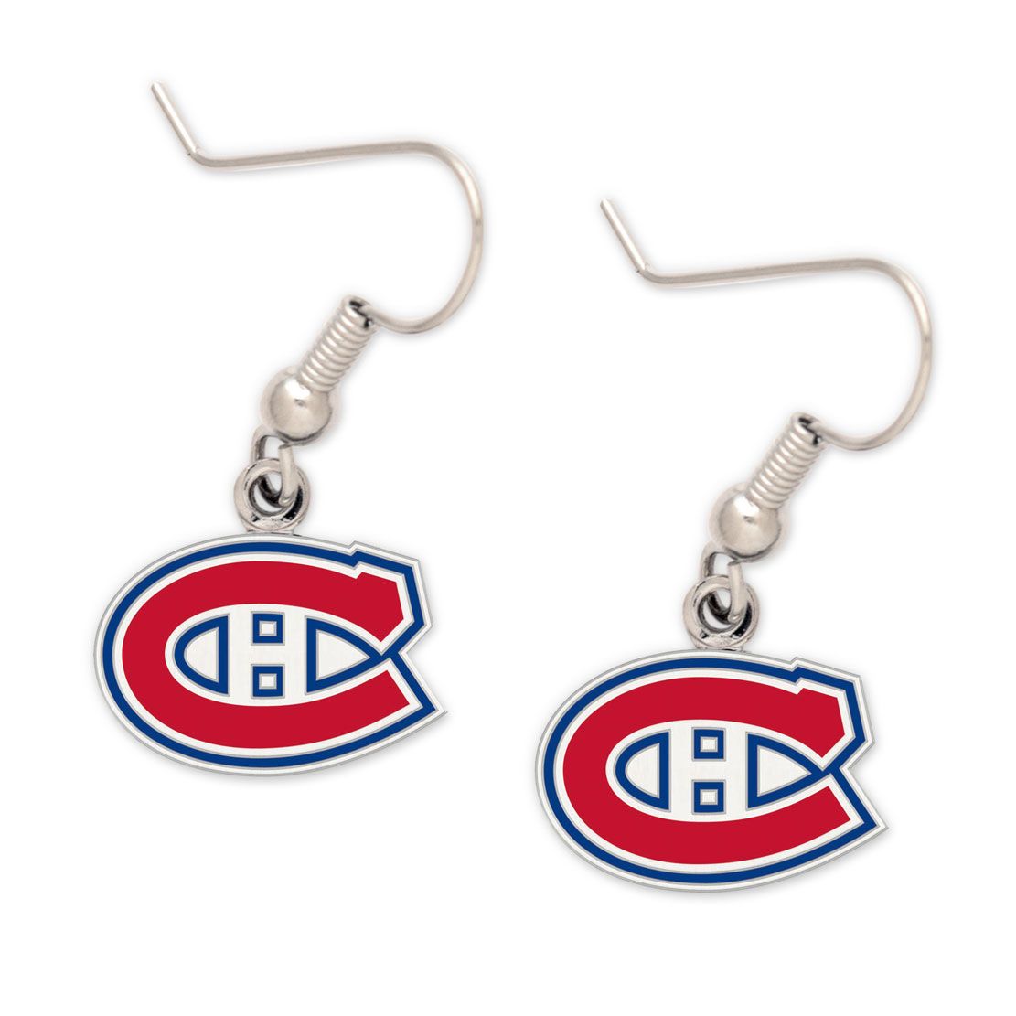 Montreal Canadiens NHL WinCraft Team Logo Earrings product image 1, provided for visual reference and product detail review