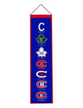 Montreal Canadiens NHL Winning Streak Navy 8"x32" Premium Heritage Banner product image 1, provided for visual reference and