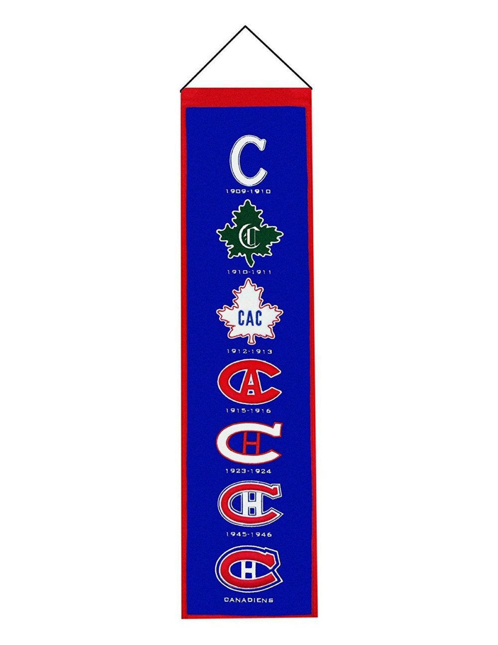 Montreal Canadiens NHL Winning Streak Navy 8"x32" Premium Heritage Banner product image 1, provided for visual reference and