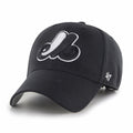 Montreal Expos MLB 47 Brand Men Black MVP Adjustable Hat product image 1, provided for visual reference and product detail