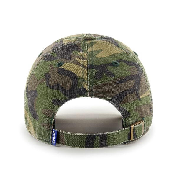 Montreal Expos MLB 47 Brand Men Camo Clean Up Adjustable Hat product image 2, provided for visual reference and product