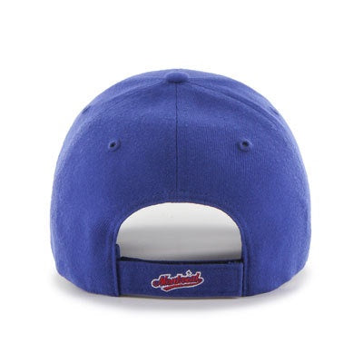 Montreal Expos MLB 47 Brand Men Royal Blue MVP Adjustable Hat product image 2, provided for visual reference and product
