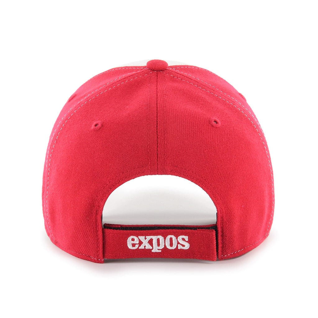 Montreal Expos MLB 47 Brand Youth Tricolor MVP Adjustable Hat product image 2, provided for visual reference and product