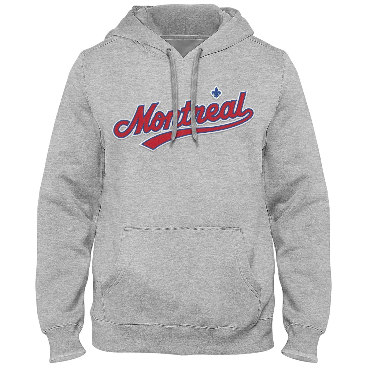 Montreal Expos MLB Bulletin Men Athletic Grey Cooperstown Express Road Twill Logo Hoodie product image 1, provided for
