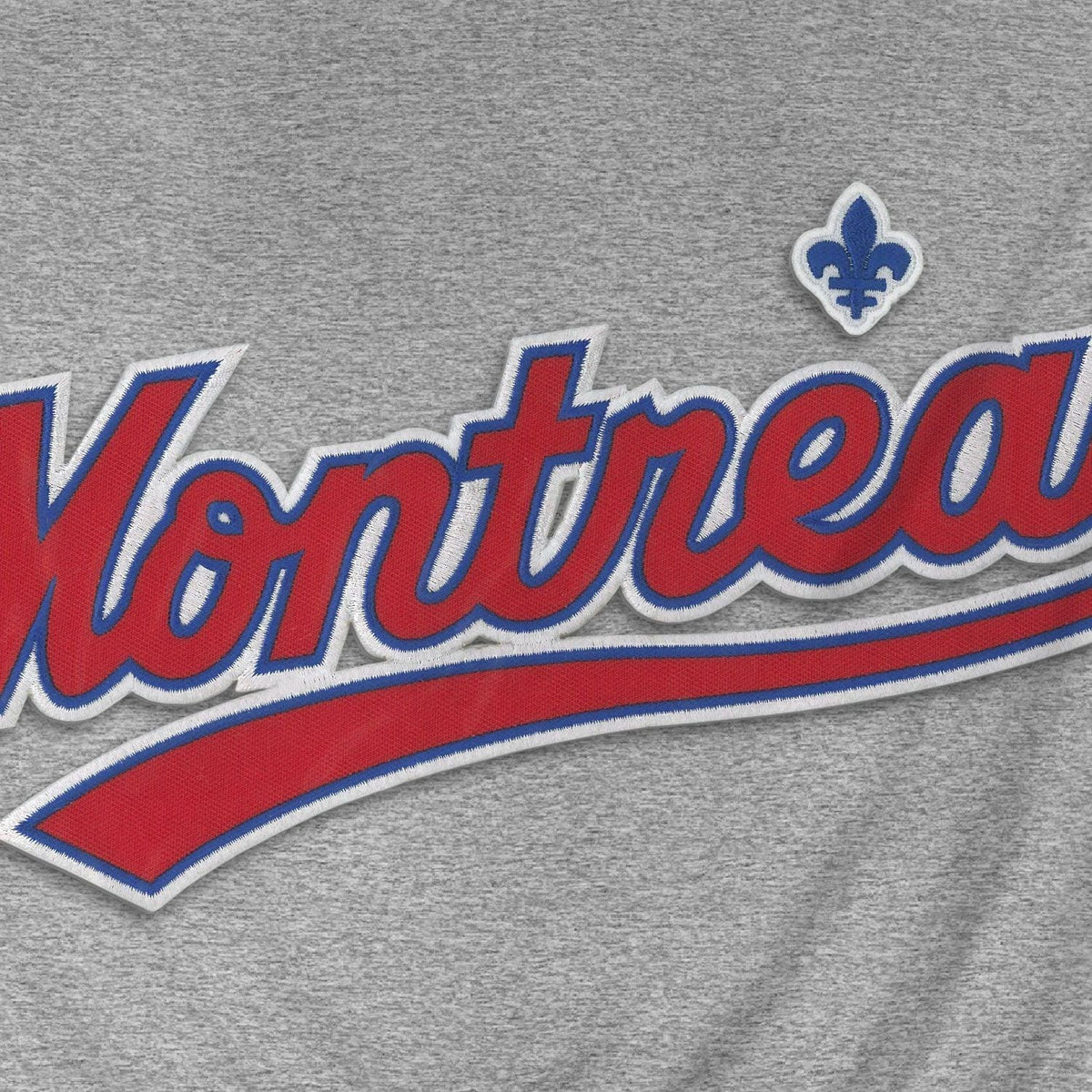 Montreal Expos MLB Bulletin Men Athletic Grey Cooperstown Express Road Twill Logo Hoodie product image 3, provided for