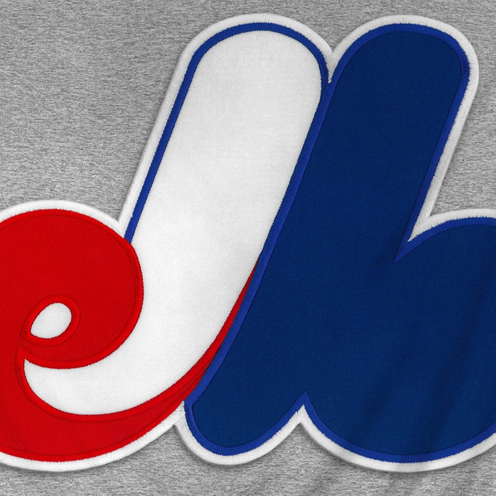 Montreal Expos MLB Bulletin Men Athletic Grey Cooperstown Express Twill Logo Hoodie product image 2, provided for visual