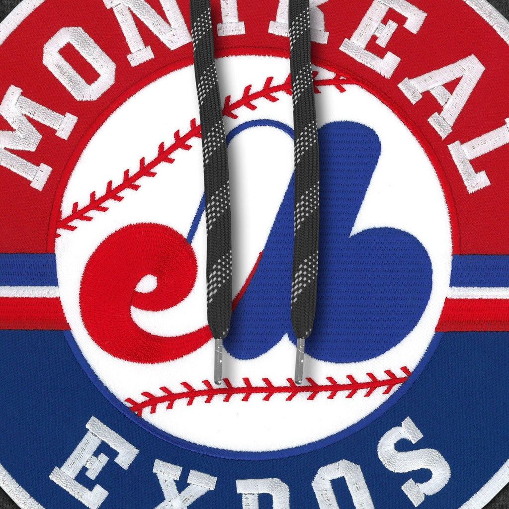 Montreal Expos MLB Bulletin Men Charcoal 1992-2004 Cooperstown Express Twill Logo Hoodie product image 3, provided for
