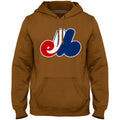 Montreal Expos MLB Bulletin Men Dune Cooperstown Express Twill Logo Hoodie product image 1, provided for visual reference