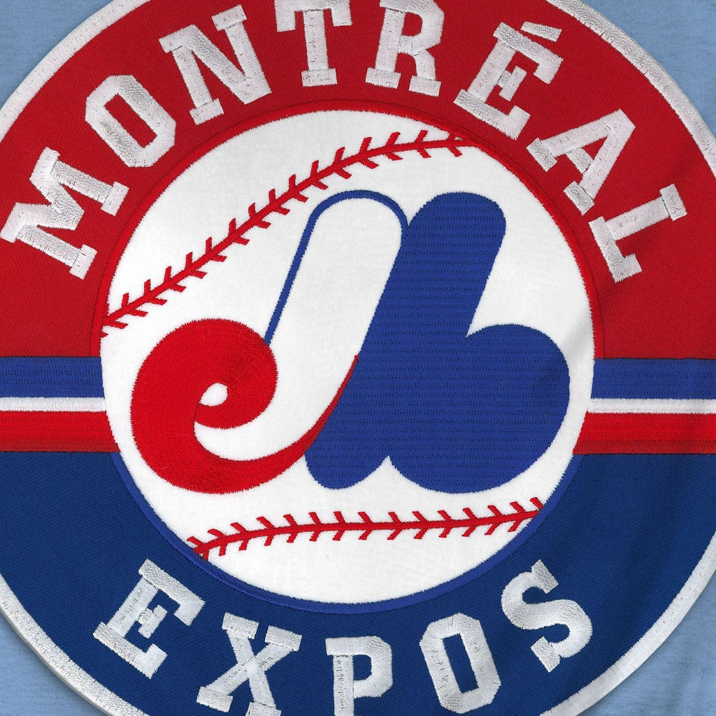 Montreal Expos MLB Bulletin Men Light Blue 1992-2004 Cooperstown Express Twill Logo Hoodie product image 3, provided for