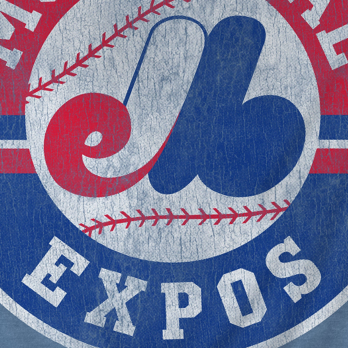 Montreal Expos MLB Bulletin Men Light Blue 1992 Cooperstown Distressed T-Shirt product image 2, provided for visual