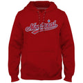 Montreal Expos MLB Bulletin Men Red Cooperstown Express Twill Road Logo Hoodie product image 1, provided for visual