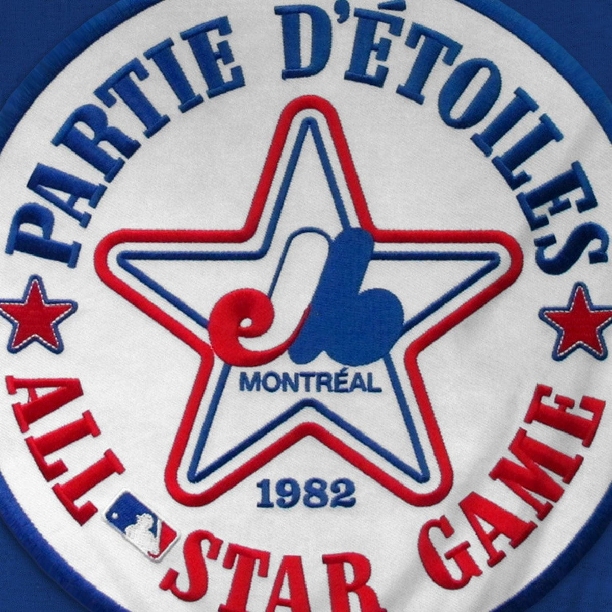 Montreal Expos MLB Bulletin Men Royal Blue 1982 All Star Game Cooperstown Express Twill Logo Hoodie product image 3,