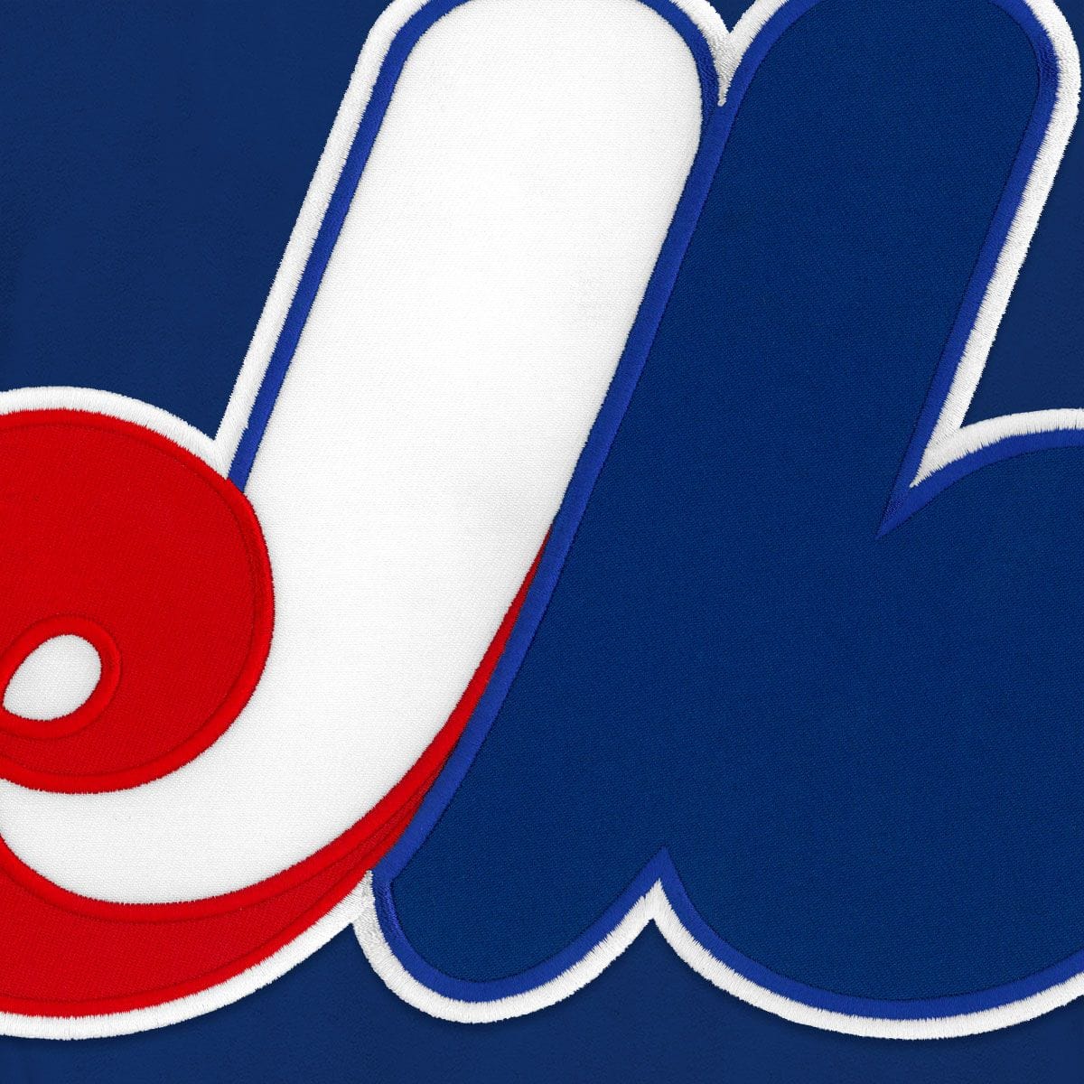 Montreal Expos MLB Bulletin Men Royal Blue Cooperstown Express Twill Logo Hoodie product image 2, provided for visual