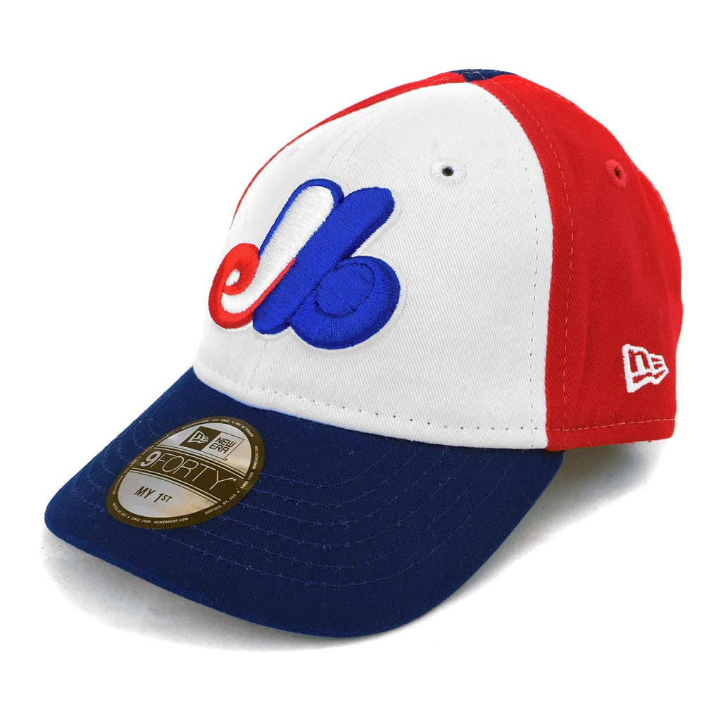 Montreal Expos MLB New Era Infant Tricolor 9Forty The League My 1st Cap Adjustable Hat product image 1, provided for visual