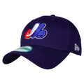 Montreal Expos MLB New Era Kids Royal Blue 9Forty Adjustable Hat product image 1, provided for visual reference and product