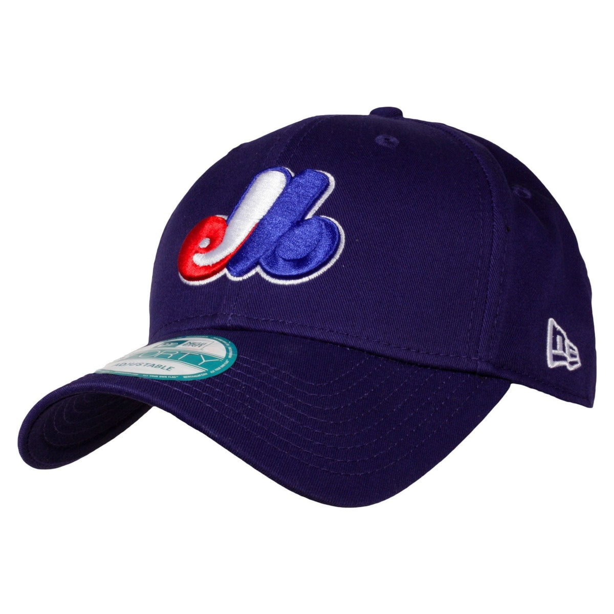 Montreal Expos MLB New Era Kids Royal Blue 9Forty Adjustable Hat product image 1, provided for visual reference and product