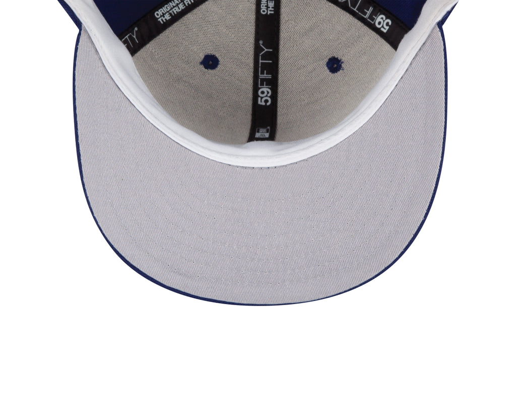 Montreal Expos MLB New Era Men Dark Royal 59Fifty Authentic Game Fitted Hat product image 5, provided for visual reference