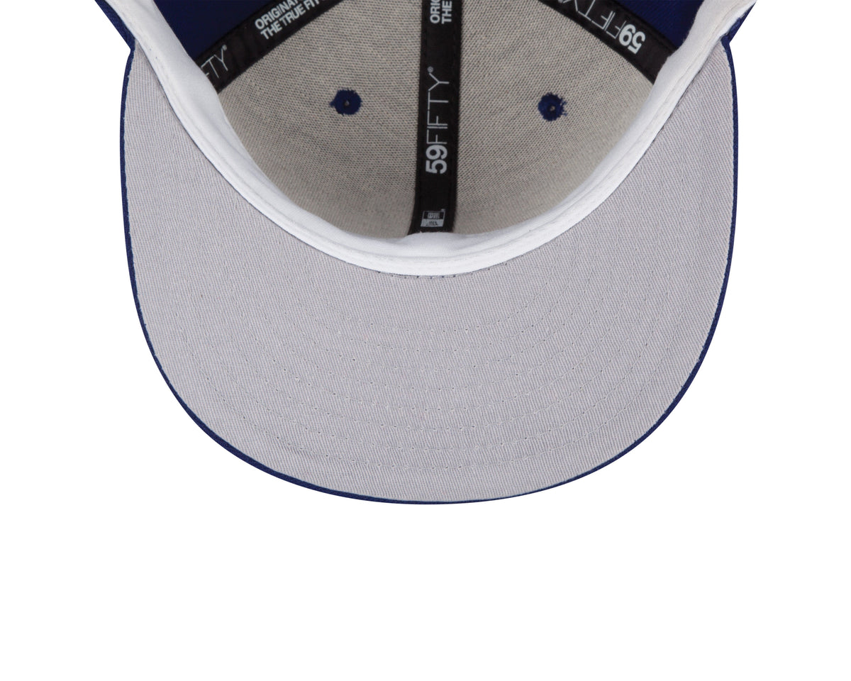 Montreal Expos MLB New Era Men Dark Royal 59Fifty Authentic Game Fitted Hat product image 5, provided for visual reference