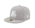 Montreal Expos MLB New Era Men Grey 59Fifty Cooperstown Fitted Hat product image 1, provided for visual reference and