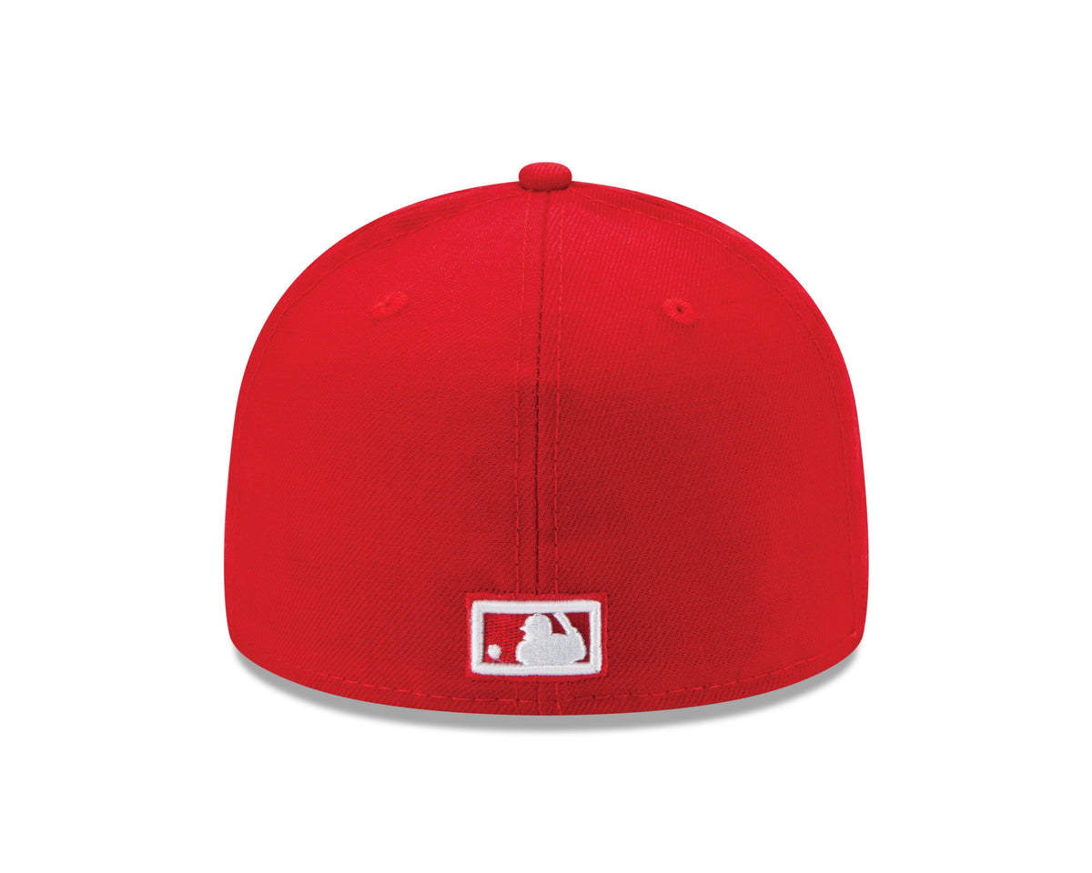 Montreal Expos MLB New Era Men Scarlet Red 59Fifty Cooperstown Fitted Hat product image 2, provided for visual reference and