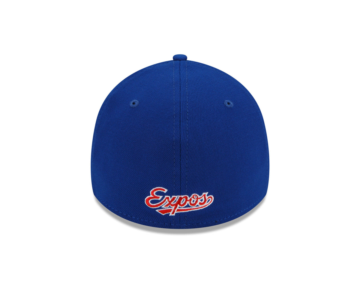 Montreal Expos MLB New Era Men Royal Blue 39Thirty Team Classic Stretch Fit Hat product image 2, provided for visual